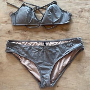 J. Crew tan bikini